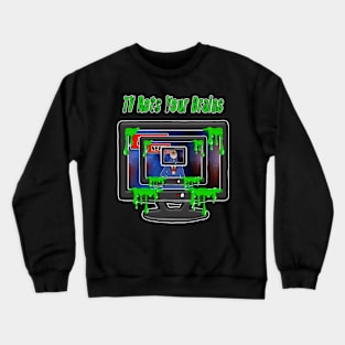 TV Rots Your Brains Crewneck Sweatshirt